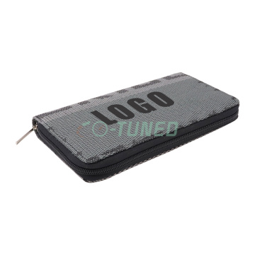 JDM Style Custom Racing Leather Long Zipper Wallet