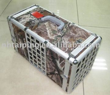 household Aluminum pet grooming cage carrying case