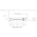 Convertidor de emergencia LED con paquete de baterías con caja