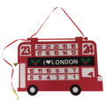 Christmas countdown advent calendar with car shape