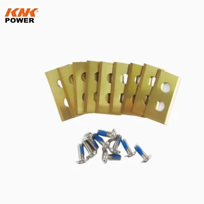 KNK POWER Stainless Steel 420J2 Golden Titanium Robotic Lawn Mower Blades for WORX WG794