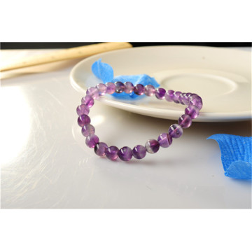 8MM Fashion Amethyst Alloy Bracelet