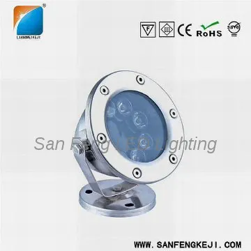 Outdoor Use High CRI 9W IP68 Underwater LED Lights for bathTubs