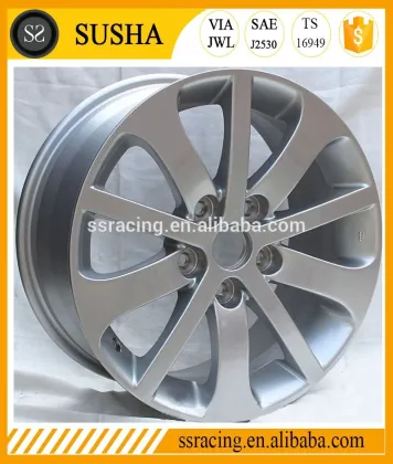 16x7.0 jwl via aluminumsilver wheels for Maza 6