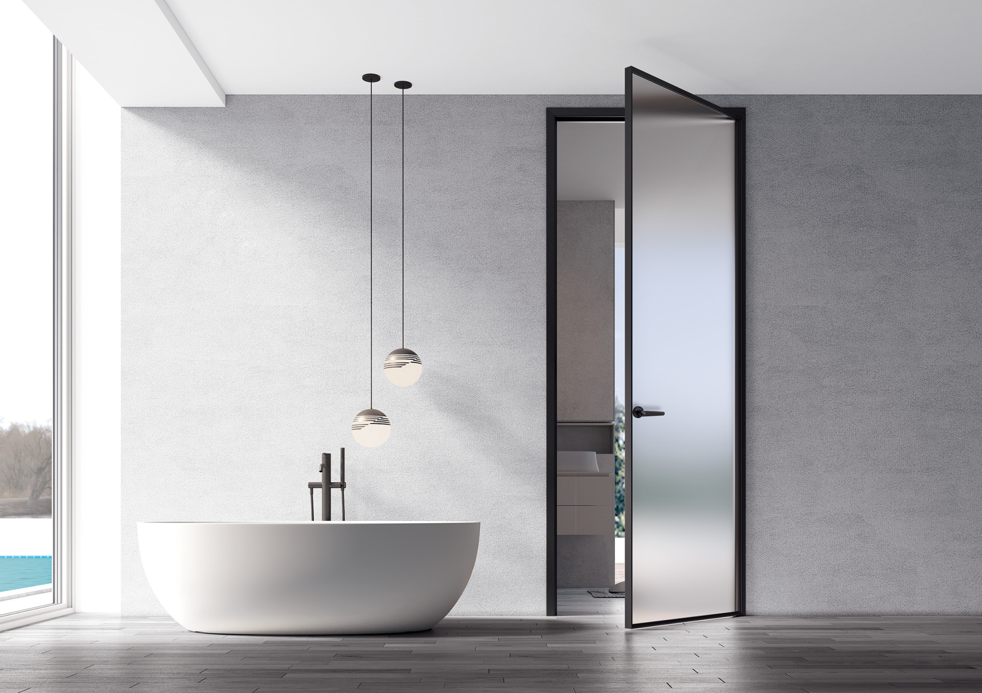 swing door aluminum frame