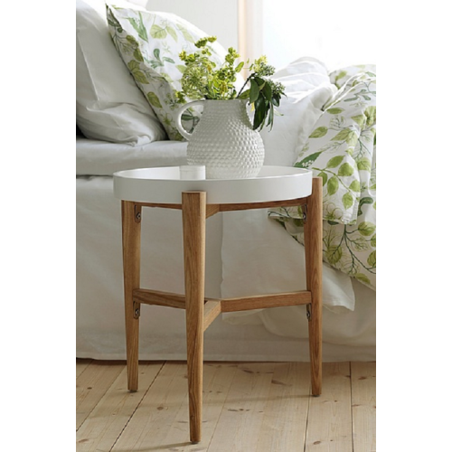 Round Coffee Table Small End Accent Table Nightstand