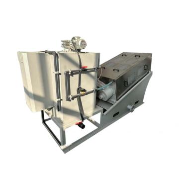 Laboratory sewage sludge treatment screw filter press