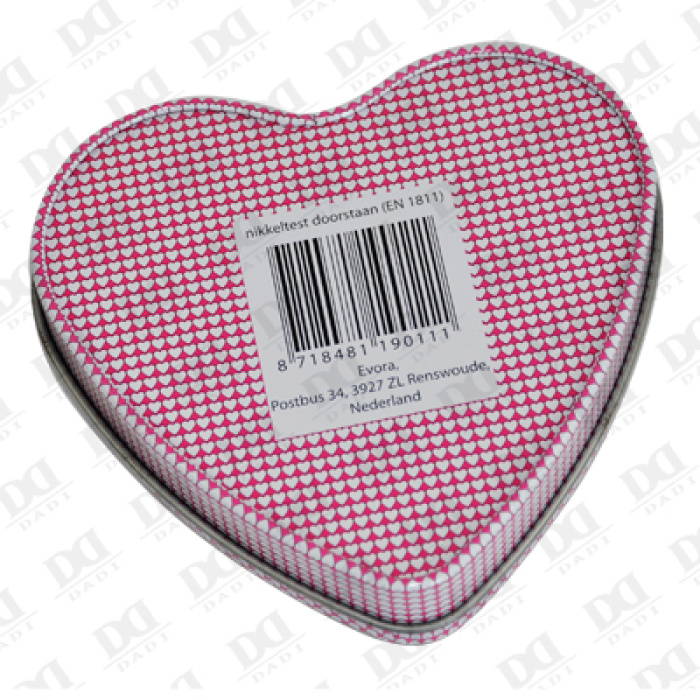 DADI Heart-shape Candy Packing Box Candle Tin Cans