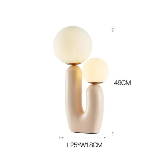 INSHINE Large White Bulb Table Lamp