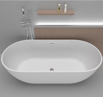 Hot Sale Elegant Design Artificial Stone Freestanding Bathtub
