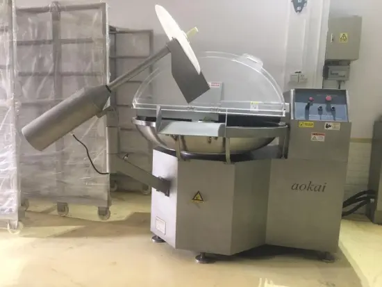 Sausage processing machine of bowl cutter