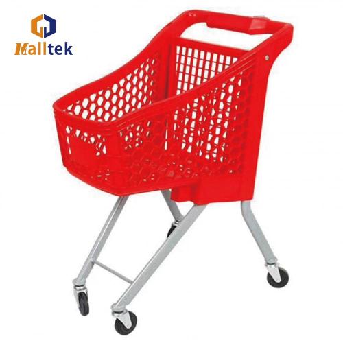 Kids Plastic Supermarket Shopping Trolley with flag