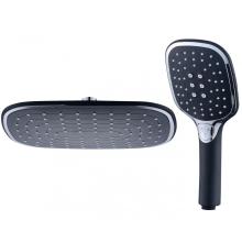 6inch 4 in 1 작은 실리콘 노즐 ABS 크롬 고급 샤워 헤드 280 미니 스프레이 구멍