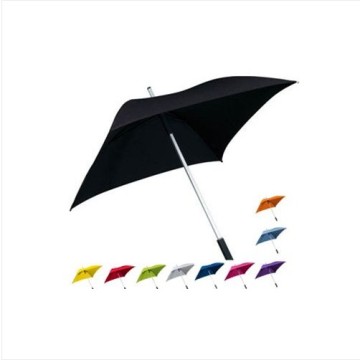 Stylish Aluminum 4 Panels Windproof Square Straight Umbrella