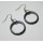 Hematite Earring with silver color finding