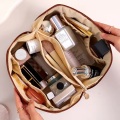 Anpassad makeup väska heta säljer damer läder kosmetisk väska pu kosmetisk väska
