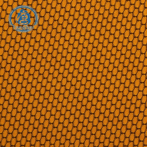 Sport de tissu de maille de polyester tricoté par nid d&#39;abeille de vente chaude