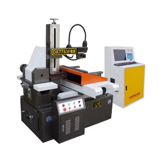 High-Speed DK7763F CNC EDM Wire Cutting Machine: Automatic Metal Filter Wire Cutting Solution with Key Components like Motor, PLC in New Condition