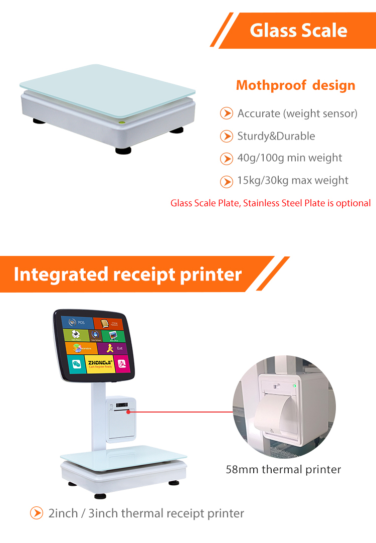 Touchable Intelligence Ai Pos System With Integrated Cash Register And ...