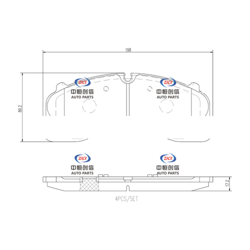 Porsche P 65045 N এর জন্য সামনের ব্রেক প্যাড