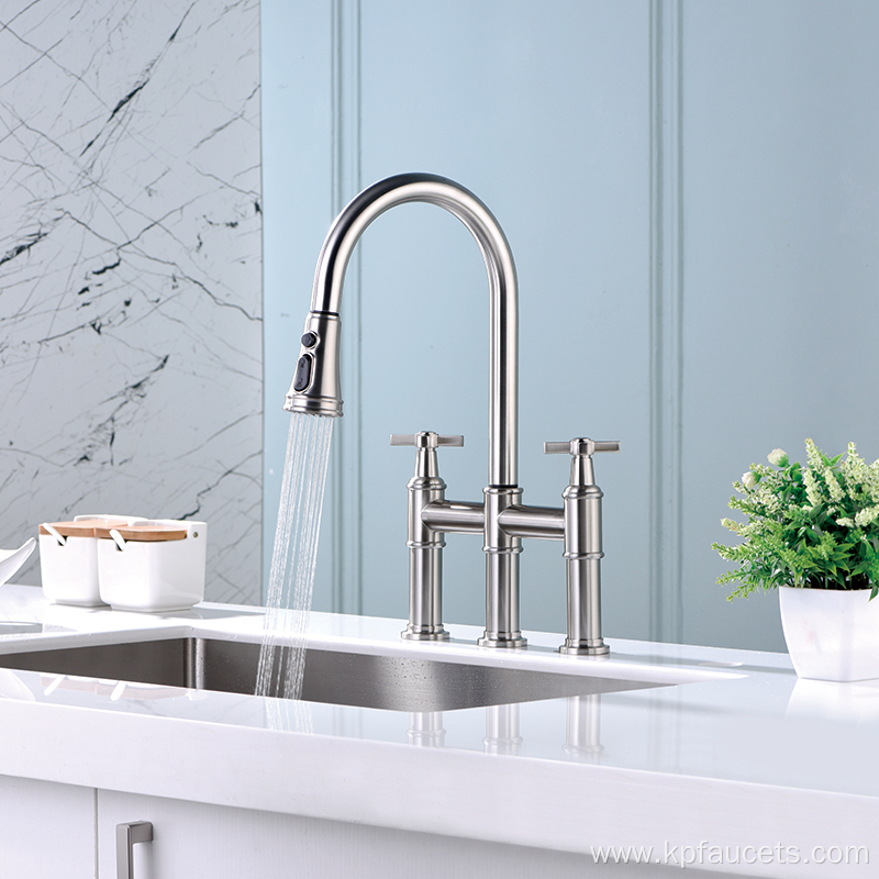 Pull Down Mixer Durable Brass Kitchen Taps