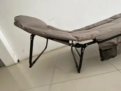 Folding Camping Bed with Mattress for Office Nap