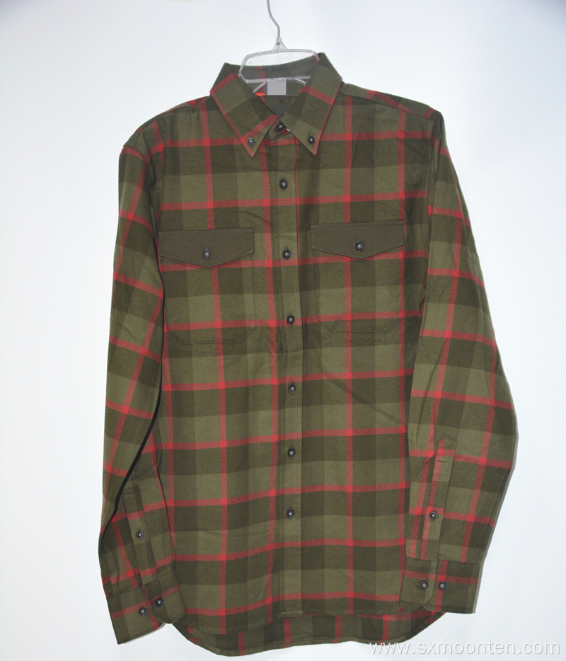 Thick Warm Two-color Check Shirt