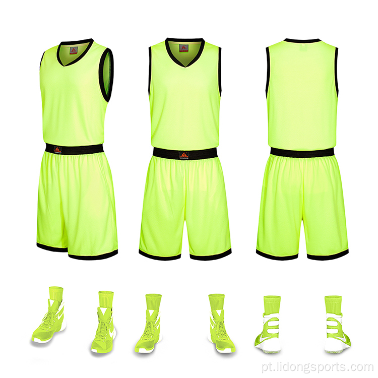 2022 Personalize seu próprio uniforme de basquete sublimado de basquete / atacado