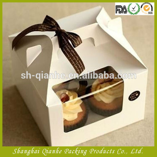 Clear Cheap Single PVC Plastic Cupcake Boxes