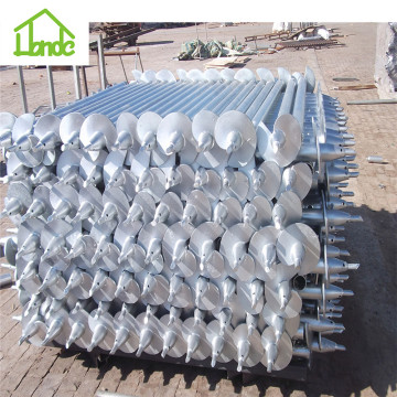 Self drilling round galvanized ground screws anchor