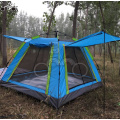 four door sinlgle layer camping tent for 3-4 person