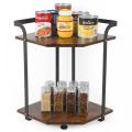 2 Tiers Vintage Kitchen Counter Storage Shelf