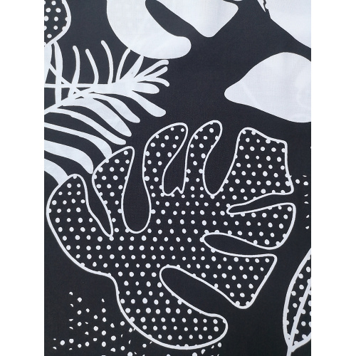 Black&White Rayon Challis 30S Air-jet Printing Fabric