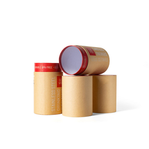 Kraft Cardboard Glass Jar Tube Cylinder Boxes