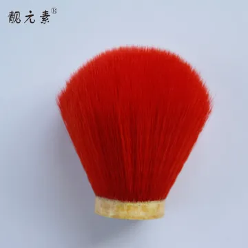 red shaving brush set