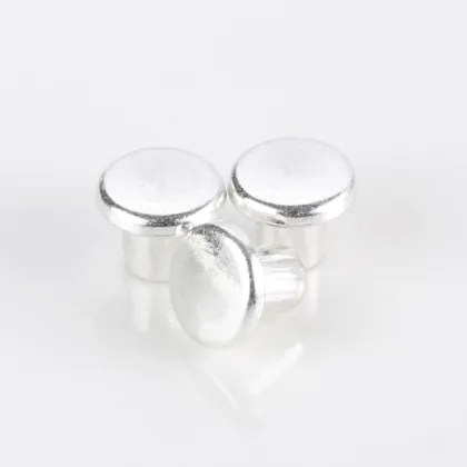 Custom Electrical Silver Contact Rivet Points: Contacts and Materials