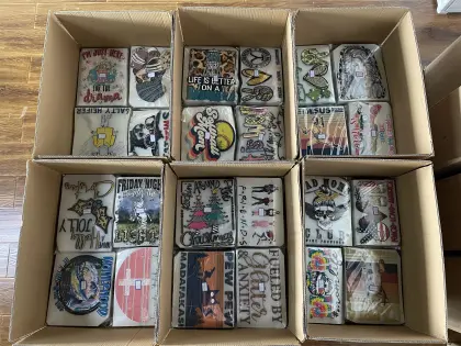 High Quality UV DTF Libbey Wrap Transfers for Glass Can Printing - 5000+ Designs Available