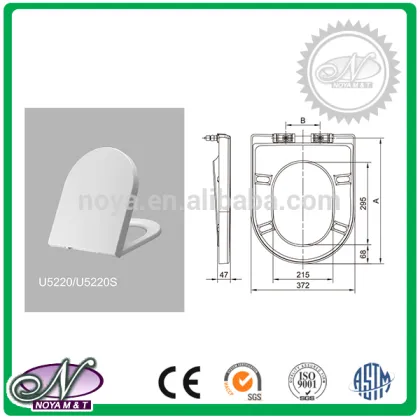 Best selling urea formaldehyde universal cushion toilet seat with low price