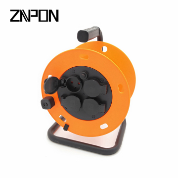Danish Electric Cable Drum Reel, IP44 Rated, 25/40 M, 16A, 4 Way, 3*1.5/2.5mm, Waterproof