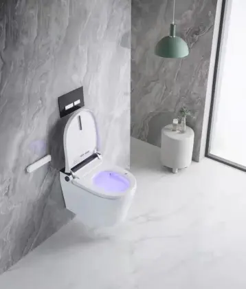 ceramic sanitary ware wall hung smart toilet