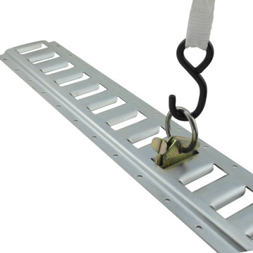 Professional Cargo Control Kit: Including E-Track Clips, O-Ring Anchors, Fittings, E-Track Rails, Ratchet Lashing Straps, Steel and Polyester Fasteners, CE Certified, 8mm Width