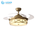 LEDER Classic elektrische plafondlamp ventilator
