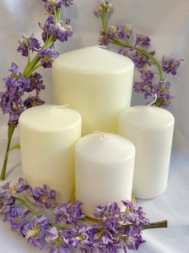 Decorative pillar candle multiple sizes customized candle