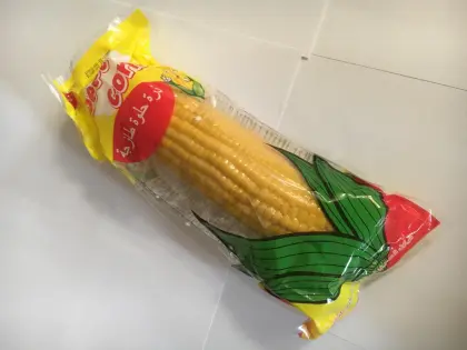 Fresh sweet fruit corn ready to eat