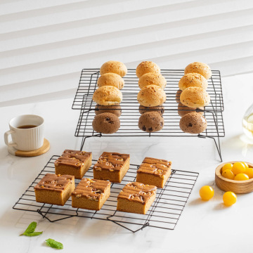 YIGO 3-Tier Cookie Sheets and Pans Baking Sheet Wire Rack - Non Stick Cooling Racks for Cooking and Baking