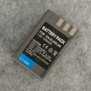 Portable battery pack for EN-EL9 Nikon batteries,7.4V 1300mAh, Made in china