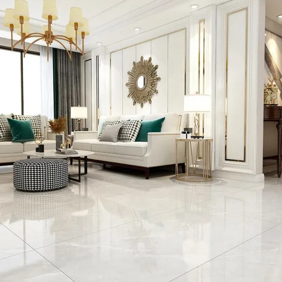 High-Quality 750x1500mm Nordic Style Marble Slab Tiles with Whole-Body Polishing for Non-Slip Living Room Flooring