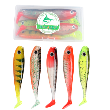 JOHNCOO 115mm 5pcs/box 11.4g Soft Fishing Lure for Bass