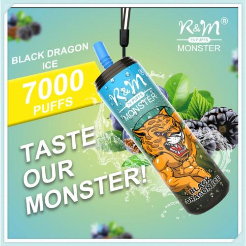 R&amp;M Monster 7000 Puffs Todos los sabores del dispositivo