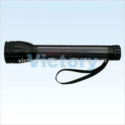 Black color Solar torch, solar flashlight